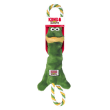 KONG Tugger Knots Frog – Durable Tug-of-War Dog Toy with Knotted Ropes & Squeaker