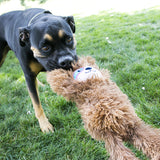 KONG Tuggz Sloth – Large Plush Dog Toy with Rope Ends, Squeakers & Crinkle Arms