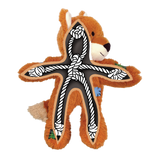 KONG Wild Knots Fox – Durable Plush Dog Toy with Knotted Rope & Squeaker