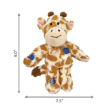 KONG Wild Knots Giraffe – Durable Plush Dog Toy with Knotted Rope & Squeaker