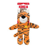 KONG Wild Knots Tiger – Durable Plush Dog Toy with Knotted Rope & Squeaker