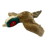 KONG Wild Low Stuff Pheasant Dog Toy – Soft plush with realistic floppy body, squeaker, and minimal stuffing, perfect for hunting and cuddling.