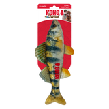 KONG Wild Shieldz Fish – Tough Floating Training Toy for Dogs, Available in Trout or Perch