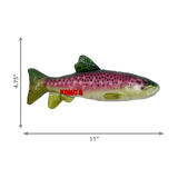 KONG Wild Shieldz Fish – Tough Floating Training Toy for Dogs, Available in Trout or Perch