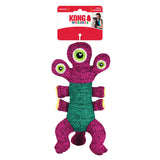 KONG Woozles – Fun, Durable Alien Dog Toy with Multiple Squeakers & Textured Fabric