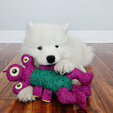 KONG Woozles – Fun, Durable Alien Dog Toy with Multiple Squeakers & Textured Fabric