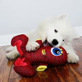 KONG Woozles – Fun, Durable Alien Dog Toy with Multiple Squeakers & Textured Fabric