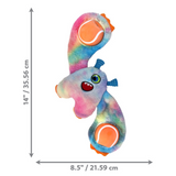 KONG Woozles Monster Dog Toy – Soft plush toy with floppy half-ball arms, multiple squeakers, and surprise monster designs.