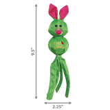 KONG Wubba Friends Ballistic – Durable Squeaky Dog Toy with Nylon Fabric & Floppy Tails