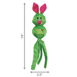 KONG Wubba Friends Ballistic – Durable Squeaky Dog Toy with Nylon Fabric & Floppy Tails
