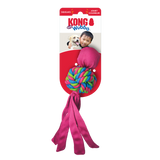 KONG Wubba Weaves – Interactive Rope Ball Dog Toy for Tug, Fetch & Chewing