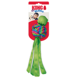KONG Wubba Weaves – Interactive Rope Ball Dog Toy for Tug, Fetch & Chewing
