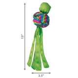 KONG Wubba Weaves – Interactive Rope Ball Dog Toy for Tug, Fetch & Chewing