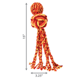 KONG Wubba Weaves with Rope – Interactive Dog Toy for Chewing, Tugging & Fetching
