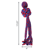 KONG Wubba Weaves with Rope – Interactive Dog Toy for Chewing, Tugging & Fetching