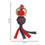 KONG Wubba Zoo Mandrill – Plush Dog Toy with Floppy Tails for Tugging & Fetching