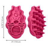 KONG ZoomGroom Rubber Grooming Brush for Dogs