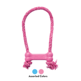 KONG Puppy Goodie Bone With Rope (Assorted Colours)