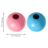 KONG Puppy Ball With Hole (Assorted Colours) - Durable, Bouncy Ball for Puppies