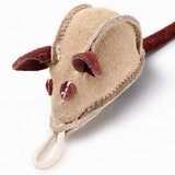 Green & Wilds Mike The Mouse Eco Dog Toy - Sustainable Jute & Suede Toy for Dogs
