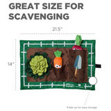 Nina Ottosson Activity Matz Garden Game Mat with treat-hiding pockets and adjustable difficulty for dogs.