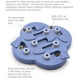Nina Ottosson Dog Hide N’ Slide Puzzle – Interactive treat-dispensing Level 2 puzzle with sliding blocks and flippers for mental stimulation.