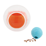 Nina Ottosson Dog Rumble Puzzle Orange – Two-in-one interactive dog ball puzzle with treat ball and maze ball for beginner-level play.