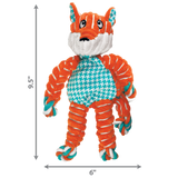 KONG Floppy Knots Fox - Squeaky Plush Toy for Dogs