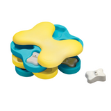 Nina Ottosson Dog Tornado Puzzle Toy – Level 2 interactive spinning puzzle with 12 treat compartments and bone-shaped covers for dogs