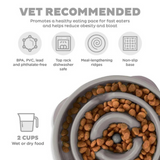 Outward Hound Fun Feeder Drop Grey Features