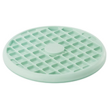 Outward Hound Fun Feeder Slo Tray Mint with low-profile ridges, designed to slow down eating and improve digestion for flat-faced breeds.