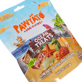 Pawtato Ocean Treats Medium – Vegan, hypoallergenic dog chews with sweet potato, pea protein, and seaweed in fun sea creature shapes