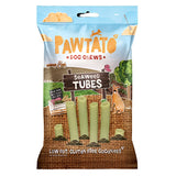 Pawtato Seaweed Tubes – Vegan, hypoallergenic dog chews made with sweet potato, rice, and seaweed for skin, coat, and immune support