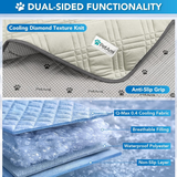 PetAmi Beige Waterproof Anti Slip Cooling Tech Mat