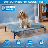 PetAmi Dusty Blue Waterproof Anti Slip Cooling Tech Mat