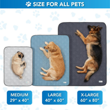 PetAmi Dusty Blue Waterproof Anti Slip Cooling Tech Mat