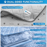 PetAmi Grey Waterproof Anti Slip Cooling Tech Mat