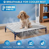 PetAmi Grey Waterproof Anti Slip Cooling Tech Mat