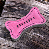 Green & Wilds Pinkie Bone Eco Dog Toy - Sustainable Jute & Suede Toy for Dogs
