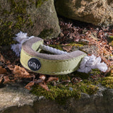Green & Wilds Push Me, Pull Me Eco Dog Toy - Sustainable Jute & Suede Toy for Dogs