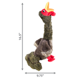 KONG Shakers Honkers Turkey - Durable Plush Tog Toy for Dogs