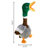 KONG Shakers Honkers Duck - Durable Plush Tog Toy for Dogs