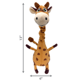 KONG Shakers Bobz Giraffe - Wobbly, Squeaky Tug Toy for Dogs