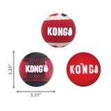 KONG Signature Balls 3 Pack Assorted