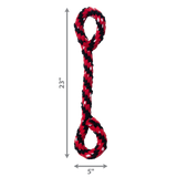 KONG Signature Rope Double Tug - Interactive Tug Toy for Dogs