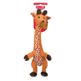 KONG Shakers Luvs Giraffe - Long Squeaky Plush Tug Toy for Dogs