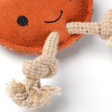 Green & Wilds Sancho The Satsuma Eco Dog Toy - Sustainable Jute & Suede Toy for Dogs
