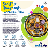 SodaPup Honeycomb Deep Slow Feeder Dog Bowl