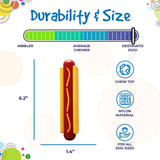 SodaPup Hotdog Ultra Durable Nylon Toy for Aggressive Chewers