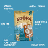 Soopa Dried Coconut Chews – Natural Dog Treats for Healthy Digestion and Weight Management